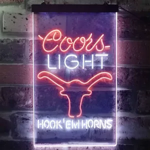 Texas Longhorns Coors Light Neon-Like LED Sign