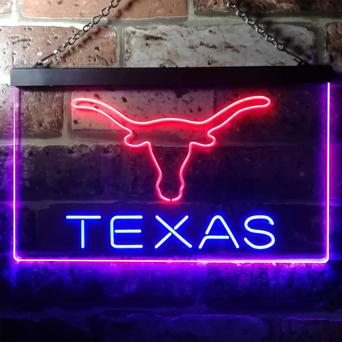 Texas Longhorns Logo 1 Neon-Like LED Sign