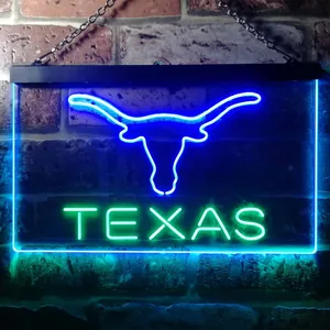 Texas Longhorns Logo 1 Neon-Like LED Sign