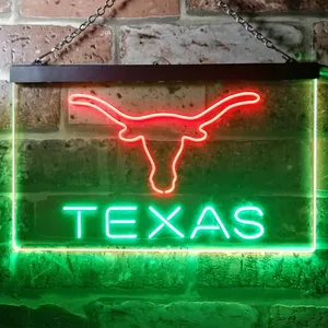 Texas Longhorns Logo 1 Neon-Like LED Sign