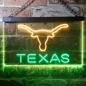 Texas Longhorns Logo 1 Neon-Like LED Sign