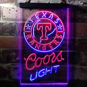 Texas Rangers Coors Light Neon-Like LED Sign