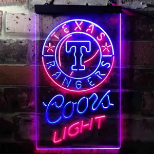 Texas Rangers Coors Light Neon-Like LED Sign