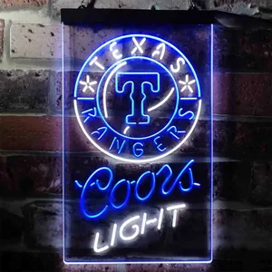 Texas Rangers Coors Light Neon-Like LED Sign