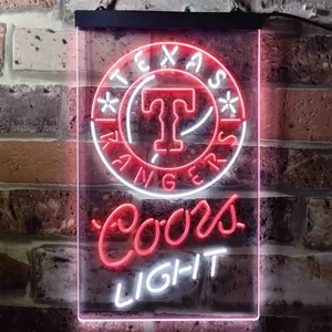 Texas Rangers Coors Light Neon-Like LED Sign