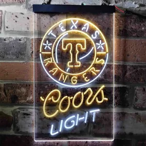 Texas Rangers Coors Light Neon-Like LED Sign