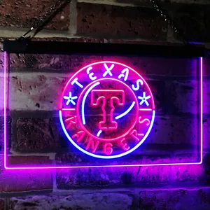 Texas Rangers Logo 1 Neon-Like LED Sign