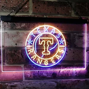 Texas Rangers Logo 1 Neon-Like LED Sign