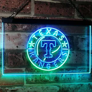 Texas Rangers Logo 1 Neon-Like LED Sign