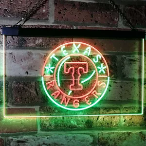 Texas Rangers Logo 1 Neon-Like LED Sign