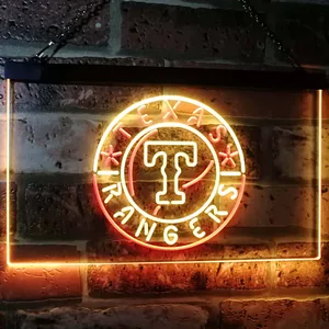 Texas Rangers Logo 1 Neon-Like LED Sign