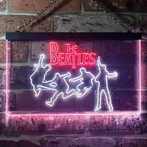 The Beatles Silhoutte Neon-Like LED Sign