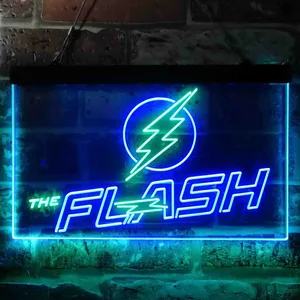 The Flash Logo Neon-Like LED Sign
