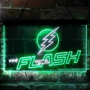 The Flash Logo Neon-Like LED Sign