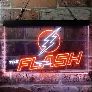The Flash Logo Neon-Like LED Sign