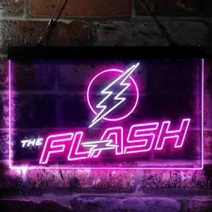 The Flash Logo Neon-Like LED Sign