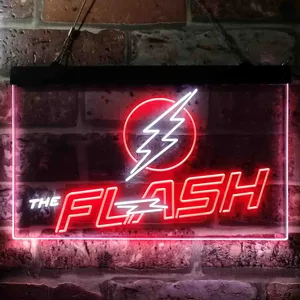 The Flash Logo Neon-Like LED Sign