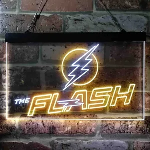The Flash Logo Neon-Like LED Sign