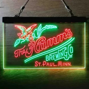 The Hamm's Brewing Company Logo Neon-Like LED Sign