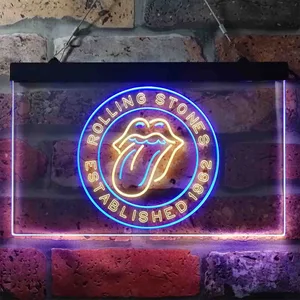 The Rolling Stones Established 1962 Neon-Like LED Sign