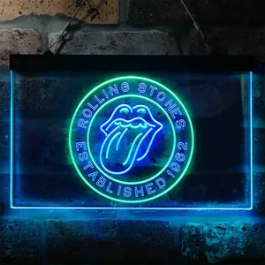 The Rolling Stones Established 1962 Neon-Like LED Sign