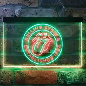 The Rolling Stones Established 1962 Neon-Like LED Sign