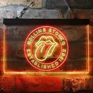 The Rolling Stones Established 1962 Neon-Like LED Sign