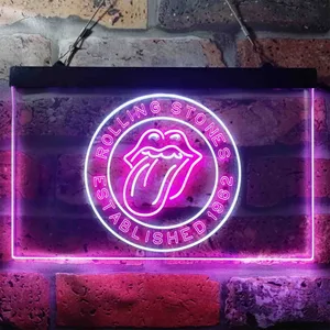 The Rolling Stones Established 1962 Neon-Like LED Sign