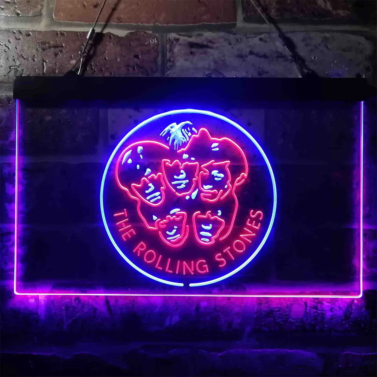 The Rolling Stones Faces Neon-Like LED Sign