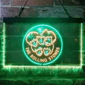 The Rolling Stones Faces Neon-Like LED Sign