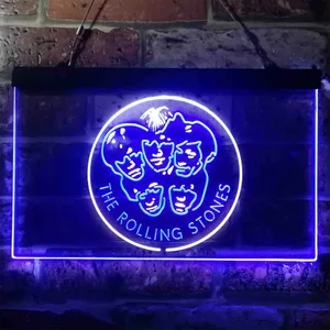 The Rolling Stones Faces Neon-Like LED Sign