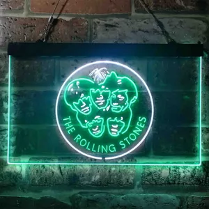 The Rolling Stones Faces Neon-Like LED Sign