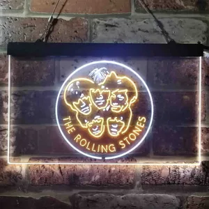 The Rolling Stones Faces Neon-Like LED Sign