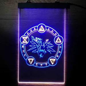 The Witcher Symbol Neon-Like LED Sign