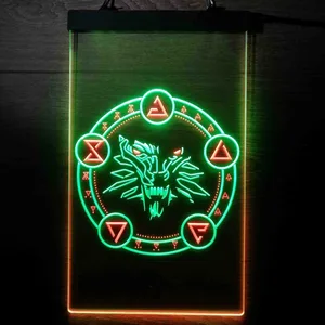 The Witcher Symbol Neon-Like LED Sign