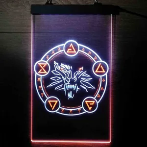 The Witcher Symbol Neon-Like LED Sign