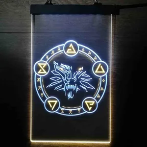 The Witcher Symbol Neon-Like LED Sign