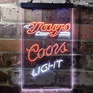 Toronto Blue Jays Coors Light Neon-Like LED Sign - Legacy Edition