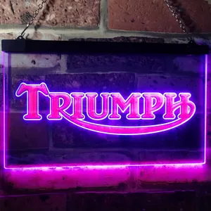 Triumph Old Logo Neon-Like LED Sign