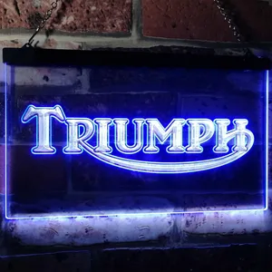 Triumph Old Logo Neon-Like LED Sign
