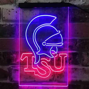 Troy Trojans Logo Neon-Like LED Sign