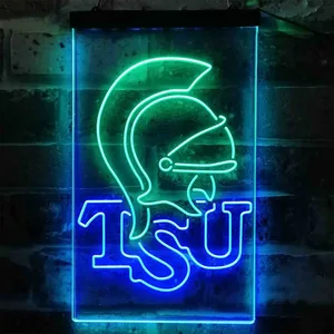 Troy Trojans Logo Neon-Like LED Sign