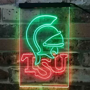 Troy Trojans Logo Neon-Like LED Sign
