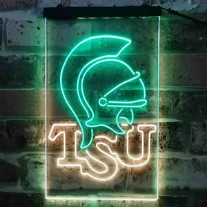 Troy Trojans Logo Neon-Like LED Sign