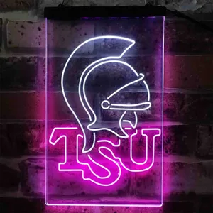 Troy Trojans Logo Neon-Like LED Sign