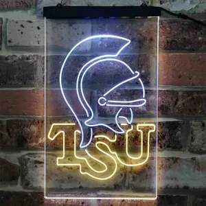 Troy Trojans Logo Neon-Like LED Sign