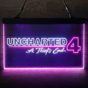 Uncharted 4 A Thief's End Neon-Like LED Sign