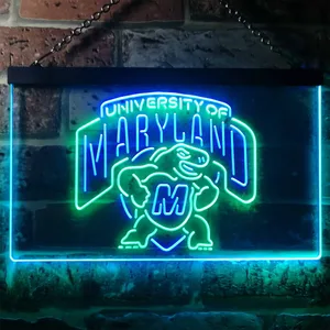 University of Maryland Terrapins Logo Neon-Like LED Sign