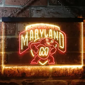 University of Maryland Terrapins Logo Neon-Like LED Sign