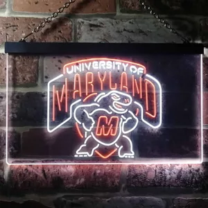 University of Maryland Terrapins Logo Neon-Like LED Sign